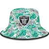 New Era White Las Vegas Raiders Botanical Bucket Hat In White
