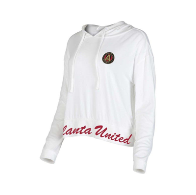 Concepts Sport Cream Atlanta United Fc Accord Hoodie Long Sleeve Top In White