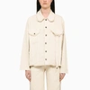 JULFER JULFER IVORY DENIM JACKET