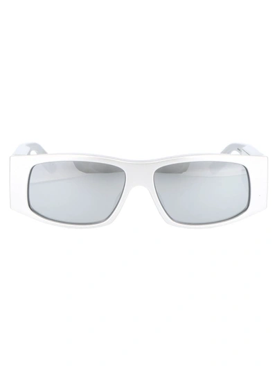 Balenciaga Sunglasses In 002 Silver Silver Silver