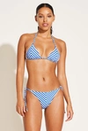 Vitamin A Natalie Miter Halter Top In Coastal Stripe