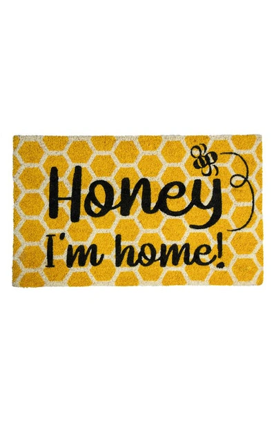 Entryways Honey I'm Home Doormat In Yellow