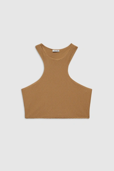 Anine Bing Morgan Bikini Top In Camel