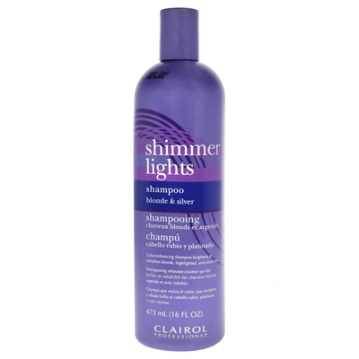 Clairol Shimmer Lights Blonde And Silver Shampoo By  For Unisex - 16 oz Shampoo In Purple