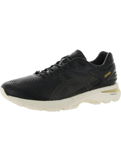 Asics Gel Kayano 25 Sps Mens Leather Trainers Running Shoes In Black