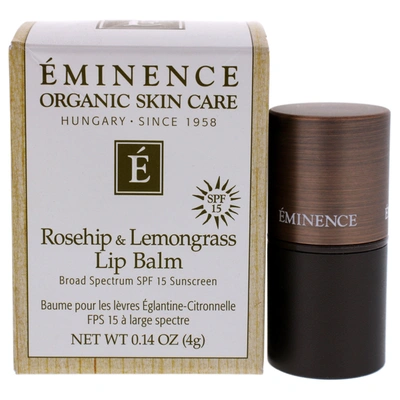 Eminence Rosehip And Lemongrass Lip Balm Spf 15 By  For Unisex - 0.14 oz Lip Balm In Silver