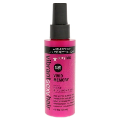 Sexy Hair Vibrant  Vivid Memory Pre And Style Spray For Unisex 4.2 oz Hair Spray In Red