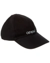 Off-white Bookish Logo Cotton Canvas Baseball Cap In Black