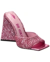 Attico Devon 115mm Sequin-embellished Mules In Pink