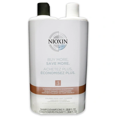 Nioxin System 3 Kit By  For Unisex - 33.8 oz Shampoo, Conditioner In Silver