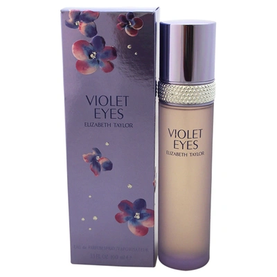 Elizabeth Taylor Violet Eyes For Women 3.3 oz Edp Spray In Purple,white