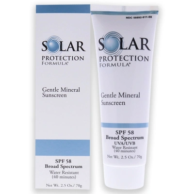 Tizo Solar Protection Formula Gentle Mineral Sunscreen Spf 58 For Unisex 2.5 oz Sunscreen In Silver