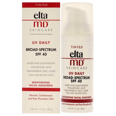 Eltamd Uv Daily Moisturizing Facial Sunscreen Spf 40 - Tinted By  For Unisex - 1.7 oz Sunscreen In Silver