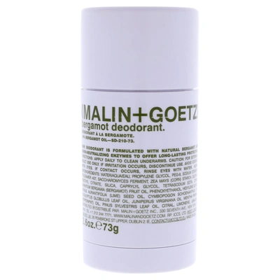 Malin + Goetz Bergamot Deodorant Stick For Unisex 2.6 oz Deodorant Stick In Silver