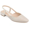 Journee Collection Paislee Slingback Pump In White