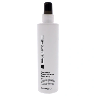Paul Mitchell Freeze Shine Super Spray For Unisex 8.5 oz Hairspray In Silver