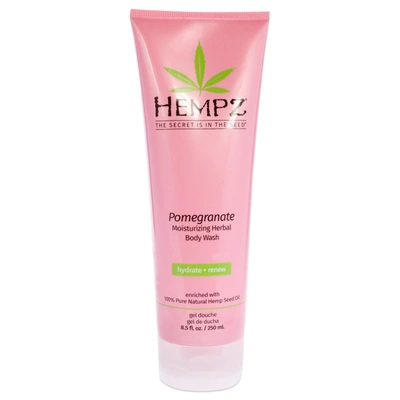 Hempz Pomegranate Herbal Body Wash For Unisex 8.5 oz Body Wash In Pink