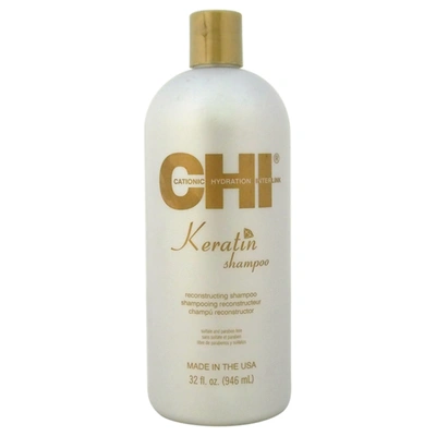 Chi Keratin Reconstructing Shampoo For Unisex 32 oz Shampoo In Silver