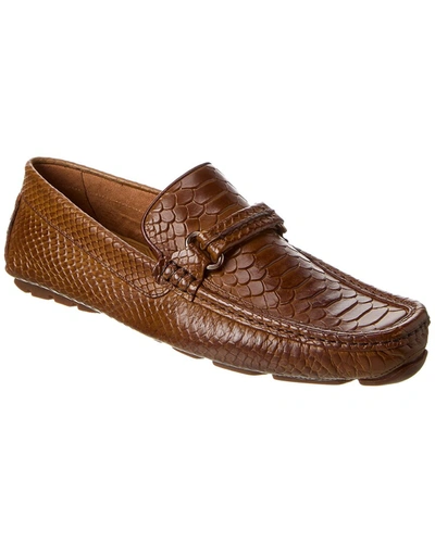 Donald Pliner Donnie Leather Loafer In Brown