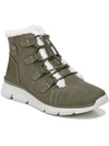 Ryka Chill Out Womens Faux Leather Faux Fur Hiking Boots In Green