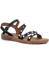 OLIVIA MILLER LONDON WOMENS ANKLE STRAP DRESSY STRAPPY SANDALS