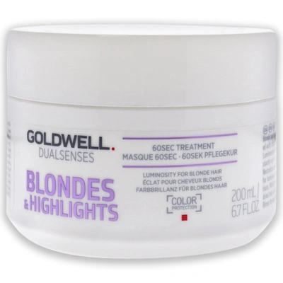 Goldwell Dualsenses Blondes Highlights 60 Sec Treatment For Unisex 6.7 oz Treatment In Silver