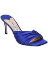 Jimmy Choo Basil 75 Jersey Mule In Blue