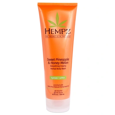 Hempz Sweet Pineapple And Honey Melon Herbal Body Wash For Unisex 8.5 oz Body Wash In Gold