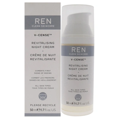 Ren V-cense Revitalising Night Cream For Unisex 1.7 oz Cream In Beige