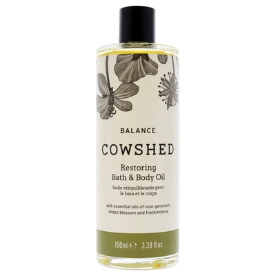 Cowshed Balance Restoring Bath And Body Oil For Unisex 3.38 oz Oil In Silver