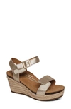 Aetrex Sydney Wedge Espadrille Sandal In Multi