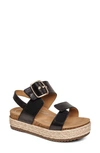 Aetrex Vania Platform Sandal In Black