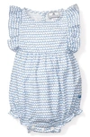 Petite Plume Baby Girl's La Mer Ruffle Romper In Blue