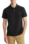 Polo Ralph Lauren Embroidered-logo Polo Shirt In Black