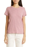 Atm Anthony Thomas Melillo Schoolboy Cotton Crewneck T-shirt In Wisty Mauve