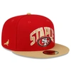 NEW ERA X STAPLE NEW ERA SCARLET/GOLD SAN FRANCISCO 49ERS NFL X STAPLE COLLECTION 59FIFTY FITTED HAT