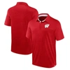 FANATICS FANATICS BRANDED HEATHER RED WISCONSIN BADGERS CLASSIC HOMEFIELD POLO