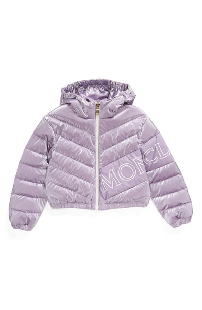 Moncler Kids' Vonnes Nylon Down Jacket In Blue