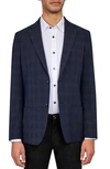 Wrk Check Sport Coat In Navy