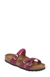 Birkenstock Franca Slide Sandal In Festival Fuchsia
