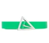 Bottega Veneta Rubber Belt In Green