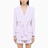 BALMAIN LAVENDER DOUBLE-BREASTED JACKET,AF0SG091VB00/M_BALMA-5BA_108-36