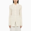 Our Legacy Hollow Knitted Shirt In Beige