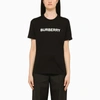 BURBERRY BLACK CREW-NECK T-SHIRT WITH LOGO,8055251130828/N_BURBE-A1189_323-XS