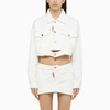 Dsquared2 Cropped Towel Jacket In White