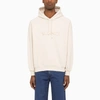 Sunnei Embroidered-logo Cotton Hoodie In Beige