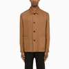Zegna Patch-pocket Button-fastening Jacket In Brown