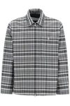 Lanvin Tartan Overshirt Jacket In Grey