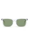 Dior In S1i 54mm Square Sunglasses In Crystal Green