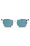 Dior In S1i 54mm Square Sunglasses In Crystal / Blue Mirror